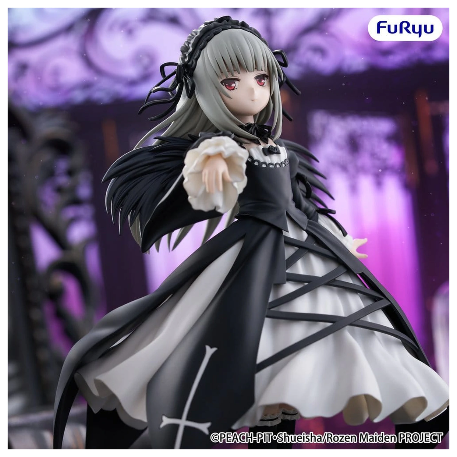 Rozen Maiden Trio-Try-iT Suigintou PVC szobor figura 18 cm   termékfotó