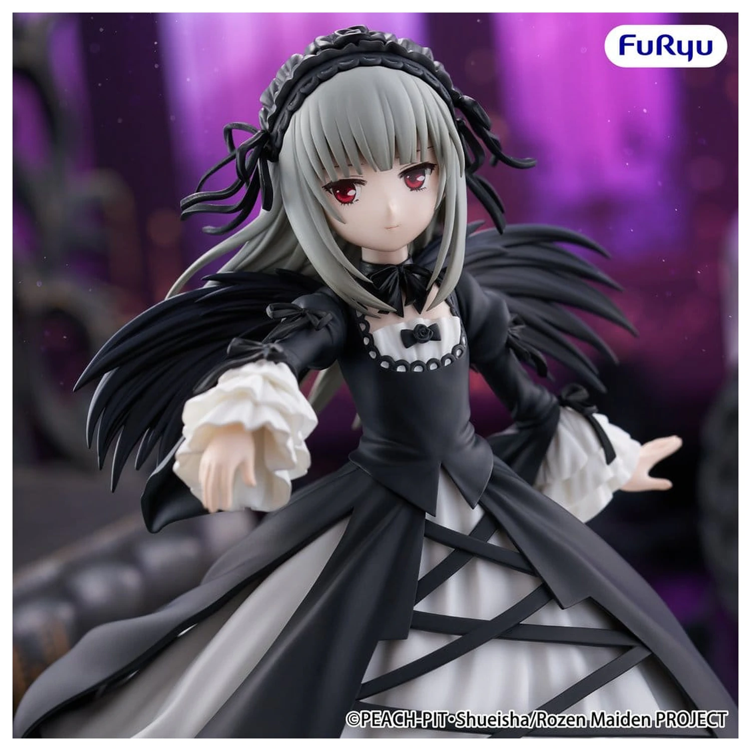 Rozen Maiden Trio-Try-iT Suigintou PVC szobor figura 18 cm   termékfotó