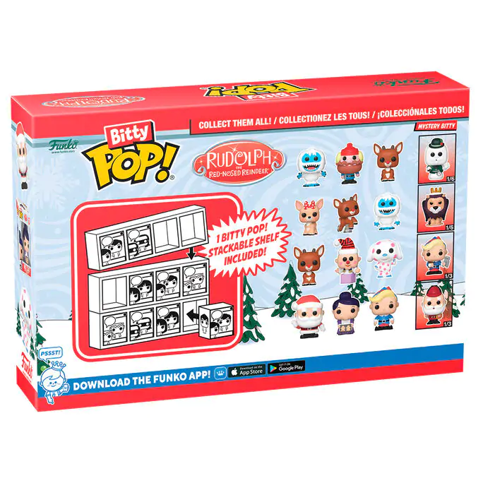 Rudolph Red Nosed Reindeer Funko Bitty POP 4 db-os figura csomag Rudolph termékfotó