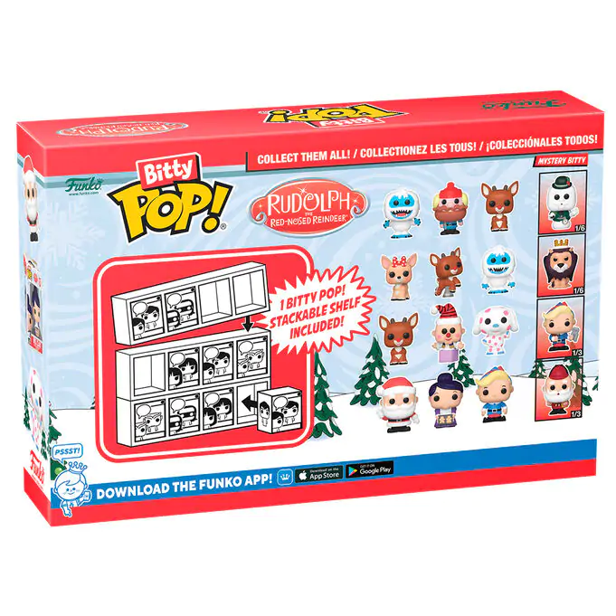 Rudolph Red Nosed Reindeer Funko Bitty POP 4 db-os figura csomag Clarice termékfotó