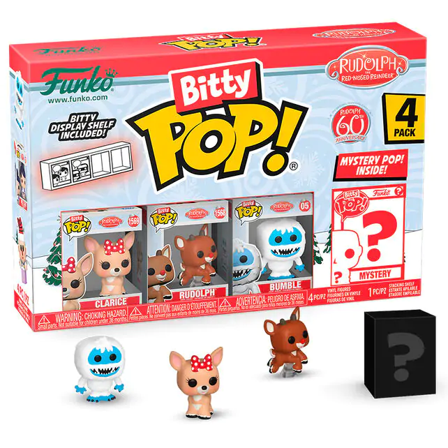 Rudolph Red Nosed Reindeer Funko Bitty POP 4 db-os figura csomag Clarice termékfotó