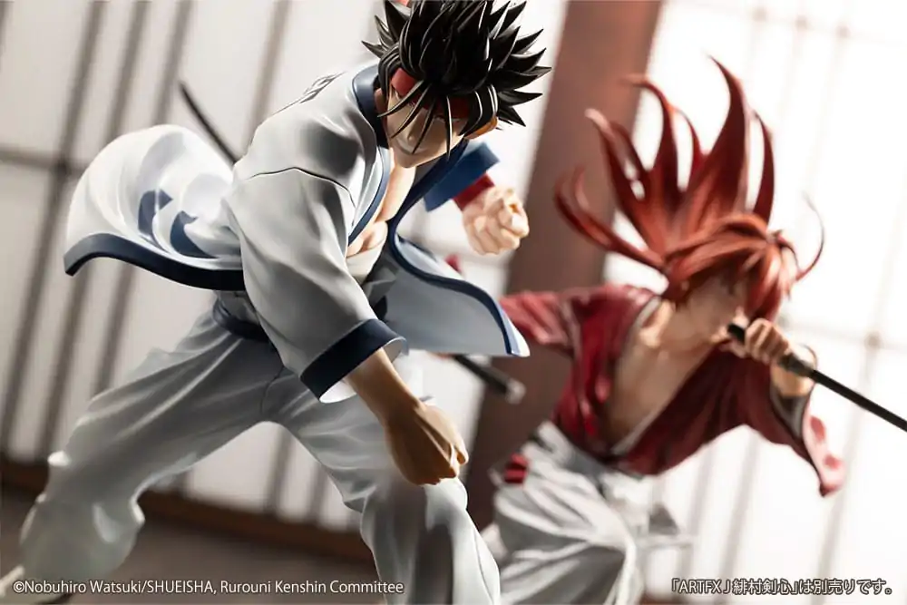 Rurouni Kenshin ARTFXJ 1/8 Sanosuke Sagara szobor figura 18 cm termékfotó