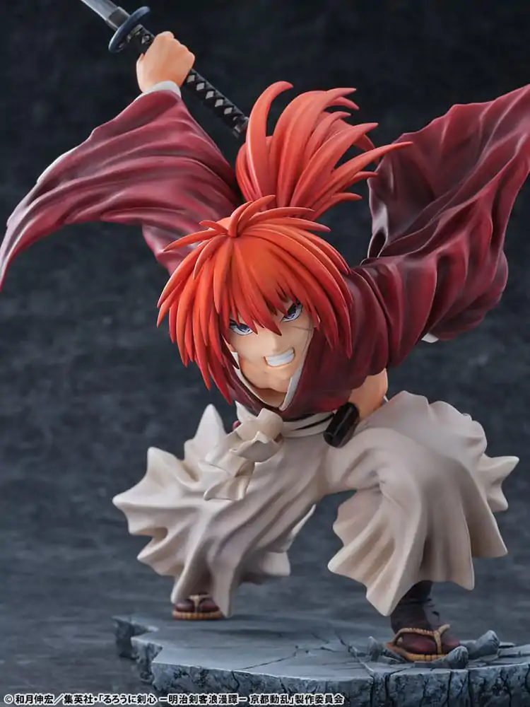 Rurouni Kenshin: Meiji Kenkaku Romantan Kyoto Douran 1/6 Kenshin Himura Dragon Flight of Heaven Ver. PVC szobor figura 26 cm termékfotó