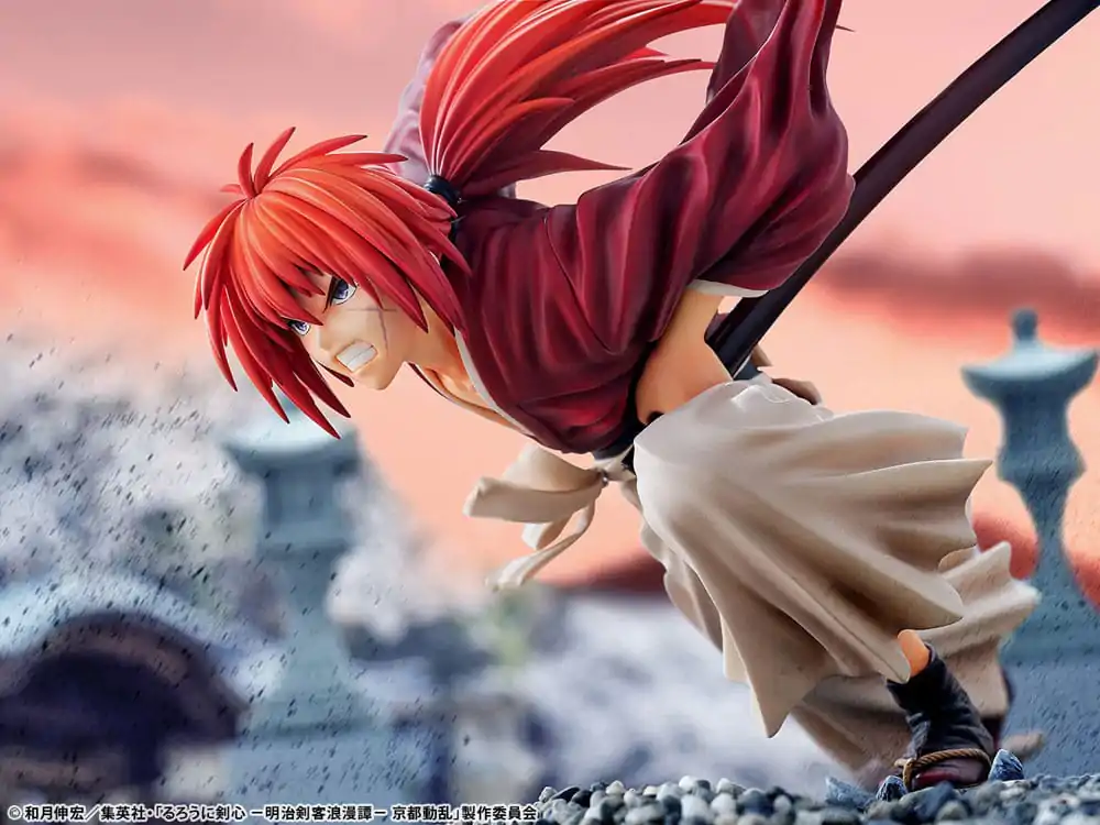 Rurouni Kenshin: Meiji Kenkaku Romantan Kyoto Douran 1/6 Kenshin Himura Dragon Flight of Heaven Ver. PVC szobor figura 26 cm termékfotó