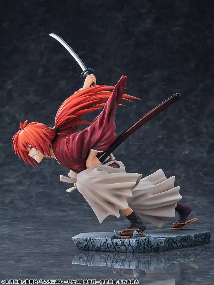 Rurouni Kenshin: Meiji Kenkaku Romantan Kyoto Douran 1/6 Kenshin Himura Dragon Flight of Heaven Ver. PVC szobor figura 26 cm termékfotó