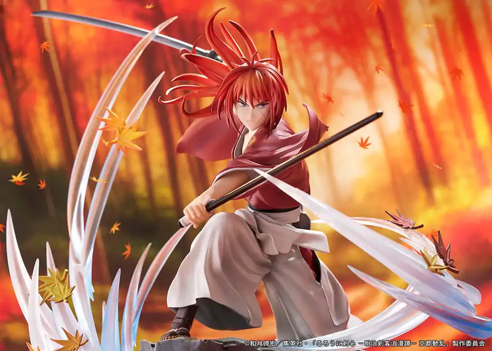 Rurouni Kenshin: Meiji Kenkaku Romantan Kyoto Douran 1/7 Kenshin Himura Souryusen Ver. PVC szobor figura 27 cm termékfotó