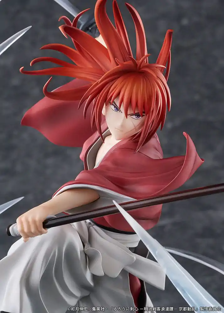 Rurouni Kenshin: Meiji Kenkaku Romantan Kyoto Douran 1/7 Kenshin Himura Souryusen Ver. PVC szobor figura 27 cm termékfotó