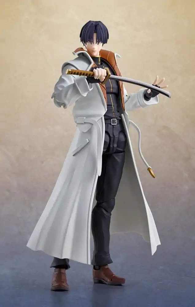 Rurouni Kenshin: Meiji Swordsman Romantic Story S.H. Figuarts akciófigura Aoshi Shinomori 17 cm termékfotó