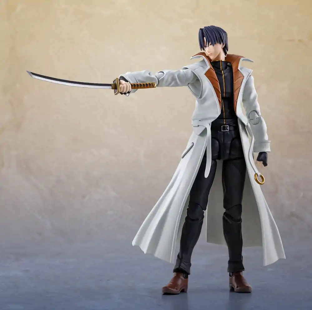 Rurouni Kenshin: Meiji Swordsman Romantic Story S.H. Figuarts akciófigura Aoshi Shinomori 17 cm termékfotó