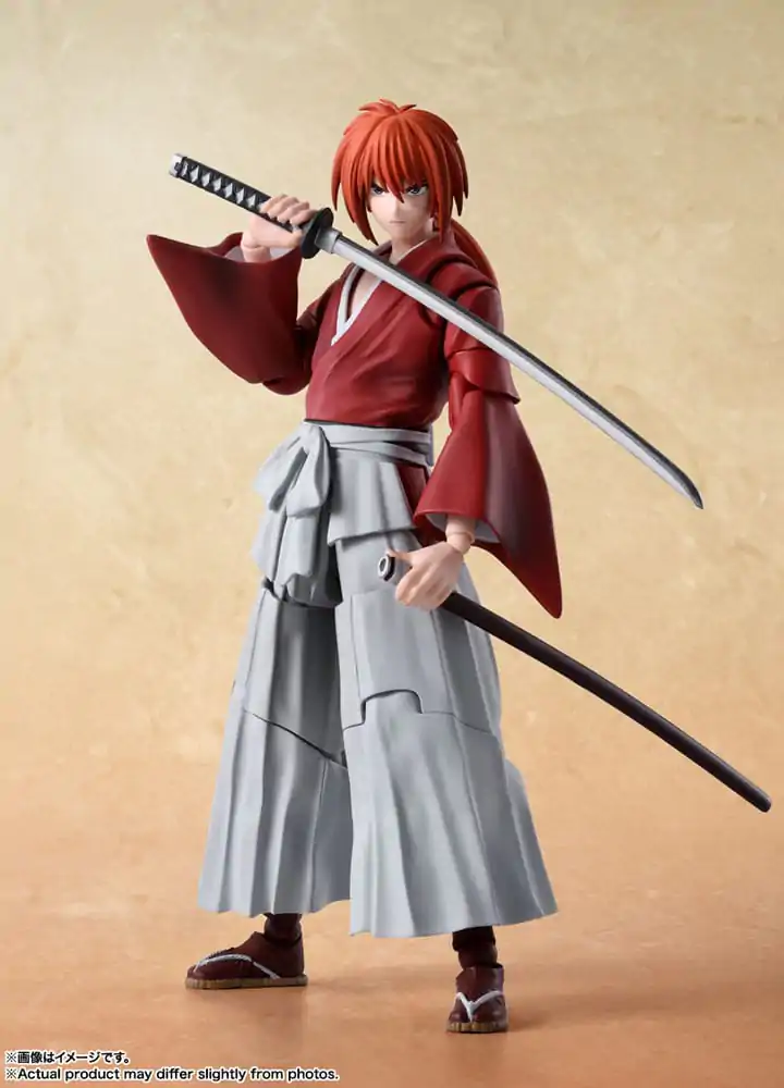 Rurouni Kenshin: Meiji Swordsman Romantic Story S.H. Figuarts akciófigura Kenshin Himura 13 cm termékfotó