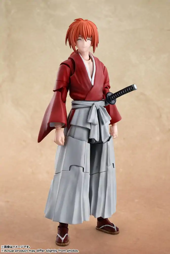 Rurouni Kenshin: Meiji Swordsman Romantic Story S.H. Figuarts akciófigura Kenshin Himura 13 cm termékfotó