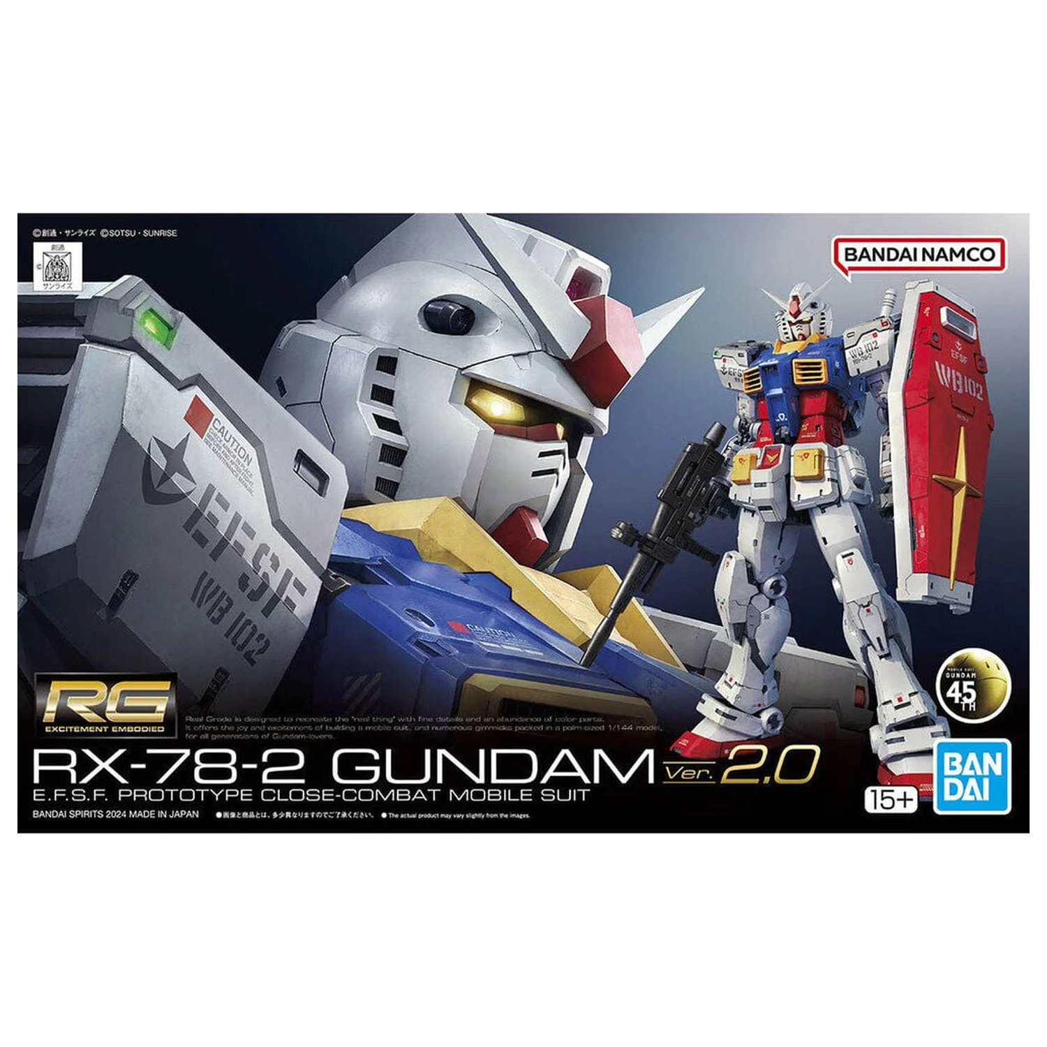 RX-78-2 Gundam Ver. 2.0 modell készlet RG 1/144 termékfotó
