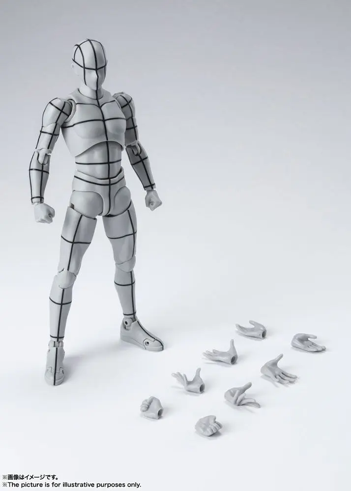 S.H. Figuarts Body Kun akciófigura Wireframe Gray Color Version 15 cm termékfotó