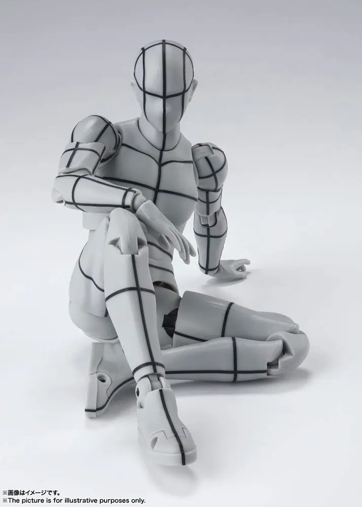 S.H. Figuarts Body Kun akciófigura Wireframe Gray Color Version 15 cm termékfotó
