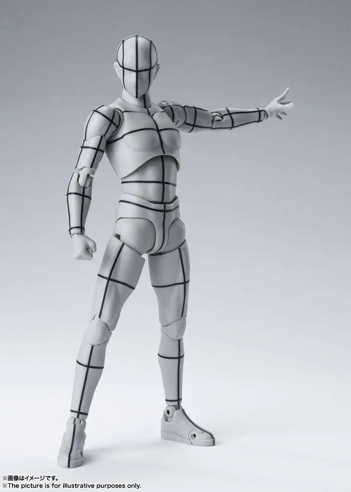 S.H. Figuarts Body Kun akciófigura Wireframe Gray Color Version 15 cm termékfotó