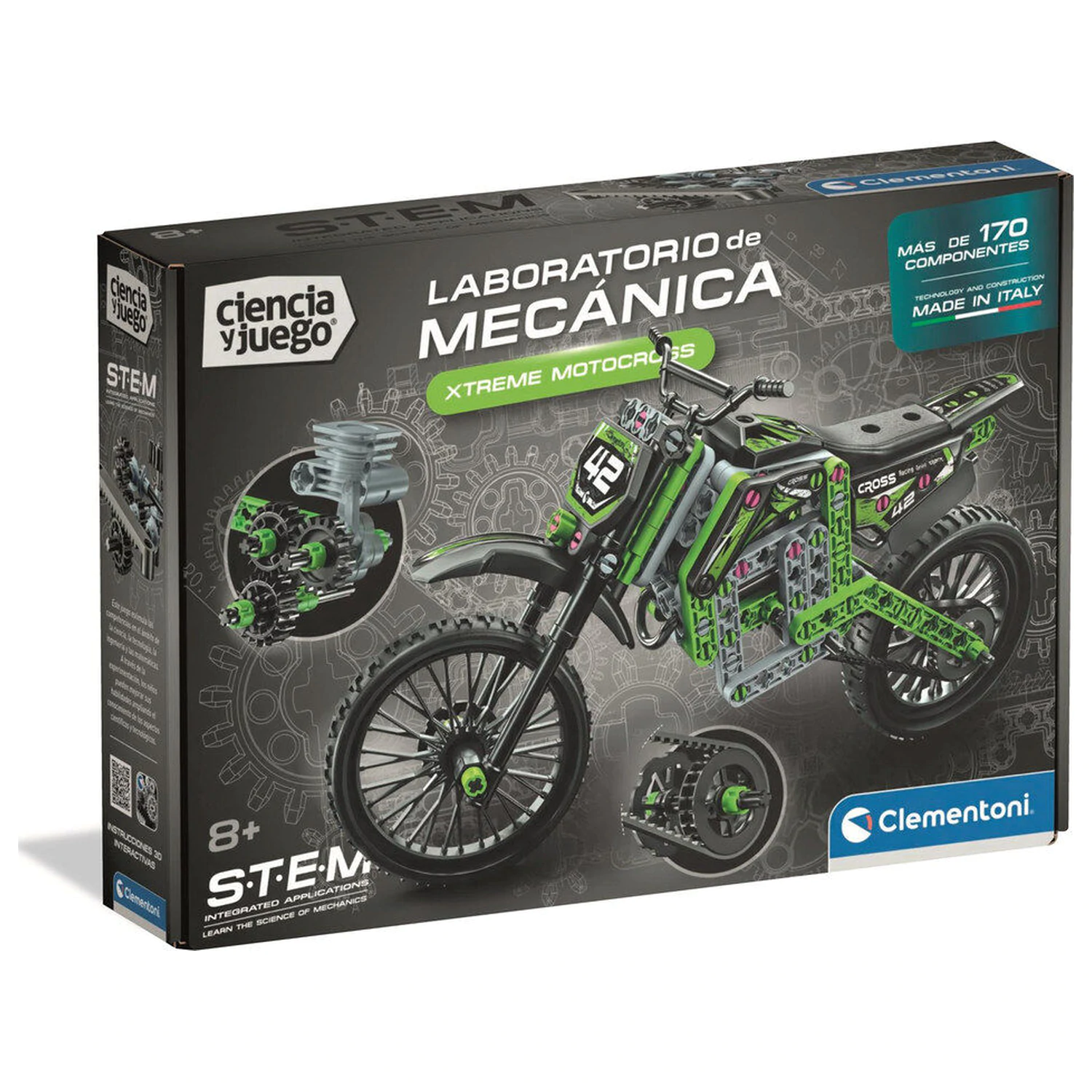 S.T.E.M Motocross Mechanics Laboratory építőjáték termékfotó
