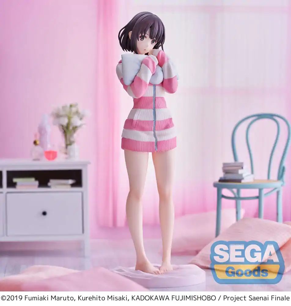 Saekano the Movie: Finale Luminasta Megumi Kato Pajamas Ver. PVC szobor figura 22 cm termékfotó