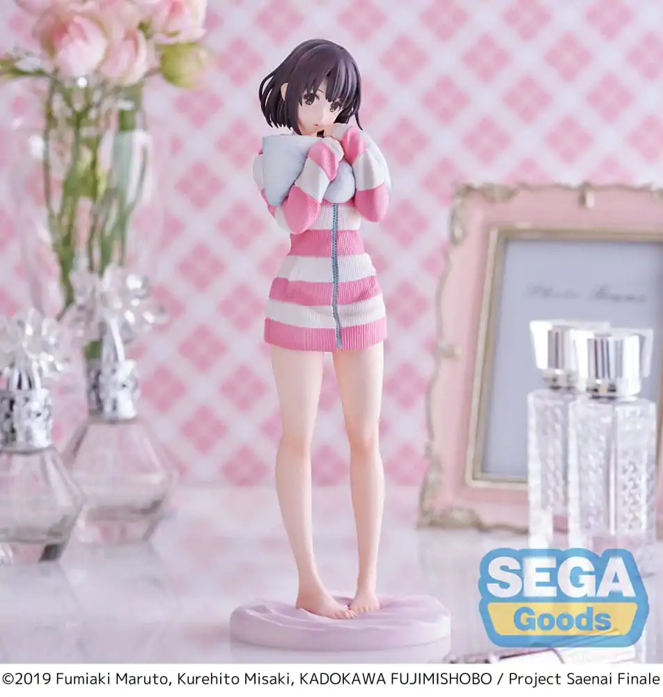 Saekano the Movie: Finale Luminasta Megumi Kato Pajamas Ver. PVC szobor figura 22 cm termékfotó