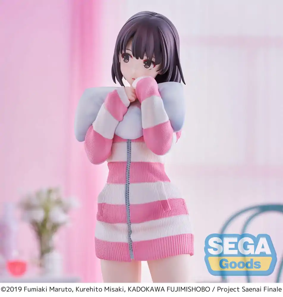 Saekano the Movie: Finale Luminasta Megumi Kato Pajamas Ver. PVC szobor figura 22 cm termékfotó