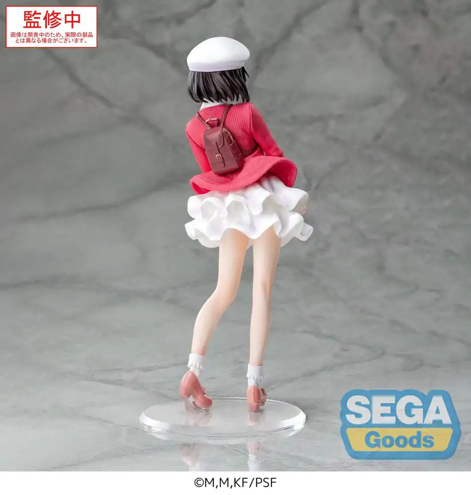 Saekano the Movie: finale Luminasta Megumi Kato Plain Clothes Ver. PVC szobor figura 22 cm termékfotó