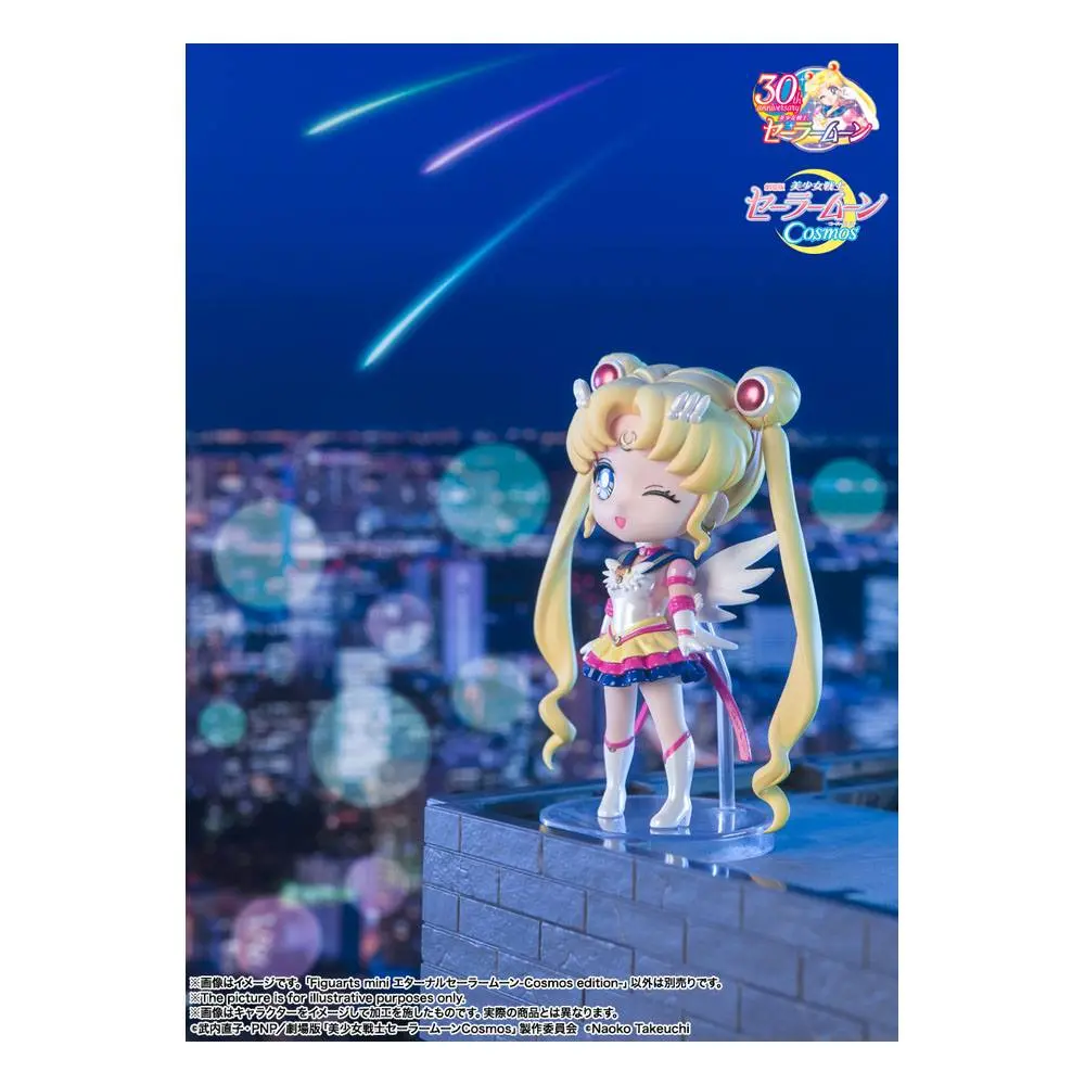 Sailor Moon Cosmos Figuarts mini akciófigura Eternal Sailor Moon 9 cm termékfotó