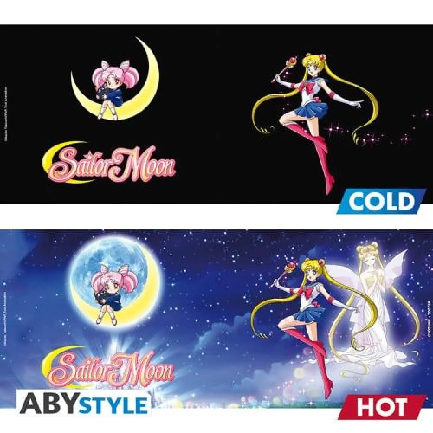 SAILOR MOON - Sailor & Chibi - hőre változó bögre 460ml termékfotó