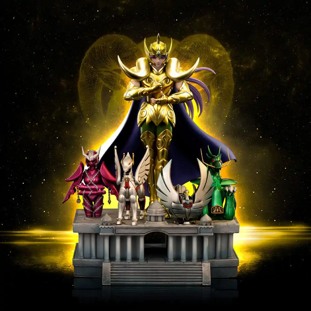 Saint Seiya Art Scale 1/10 Aries Mu Deluxe szobor figura 27 cm termékfotó