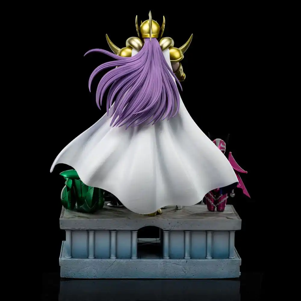Saint Seiya Art Scale 1/10 Aries Mu Deluxe szobor figura 27 cm termékfotó