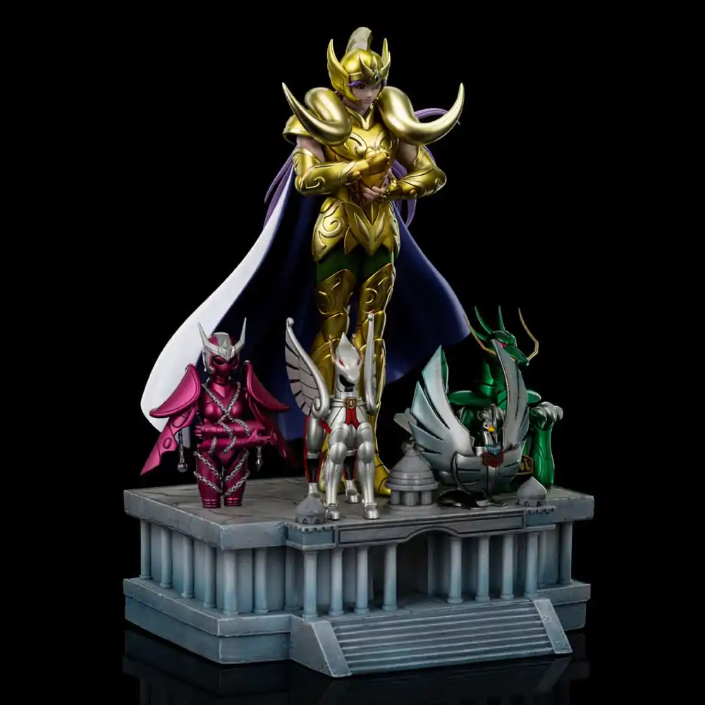 Saint Seiya Art Scale 1/10 Aries Mu Deluxe szobor figura 27 cm termékfotó