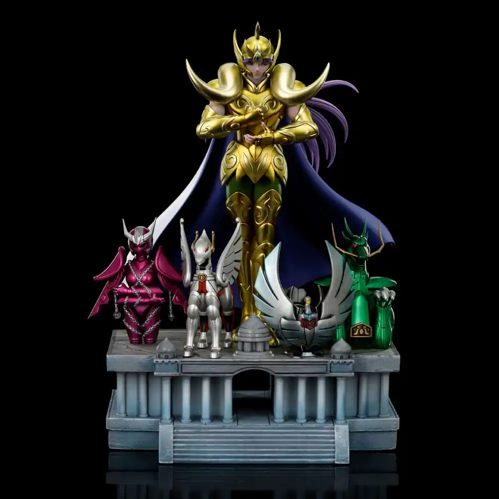 Saint Seiya Art Scale 1/10 Aries Mu Deluxe szobor figura 27 cm termékfotó