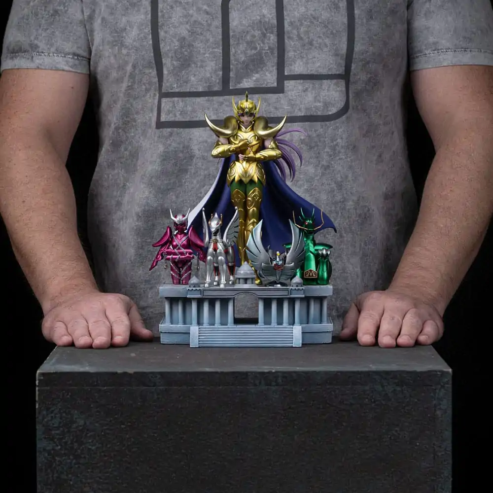 Saint Seiya Art Scale 1/10 Aries Mu Deluxe szobor figura 27 cm termékfotó