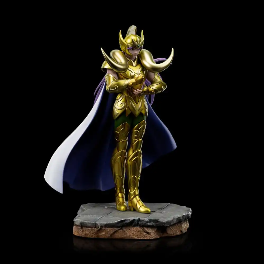 Saint Seiya Art Scale 1/10 Aries Mu szobor figura 23 cm termékfotó