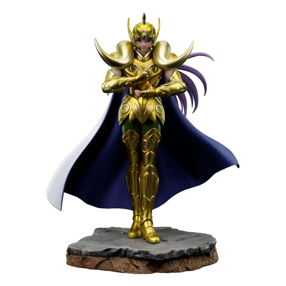 Saint Seiya Art Scale 1/10 Aries Mu szobor figura 23 cm termékfotó