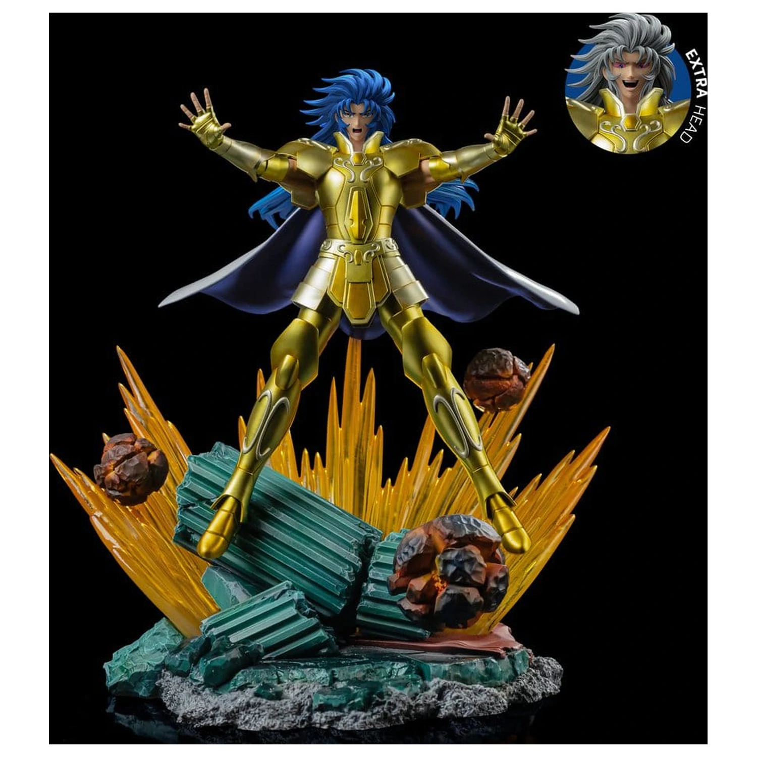 Saint Seiya Art Scale 1/10 Gemini Saga szobor figura 26 cm termékfotó