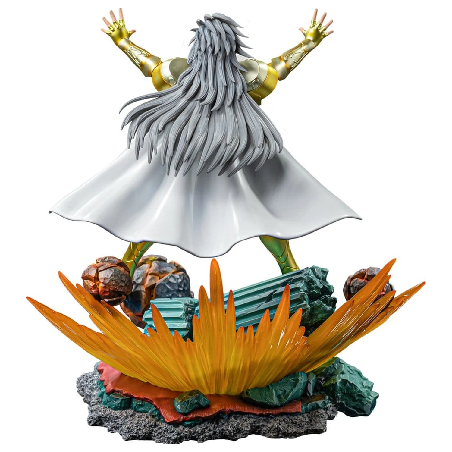 Saint Seiya Art Scale 1/10 Gemini Saga szobor figura 26 cm termékfotó