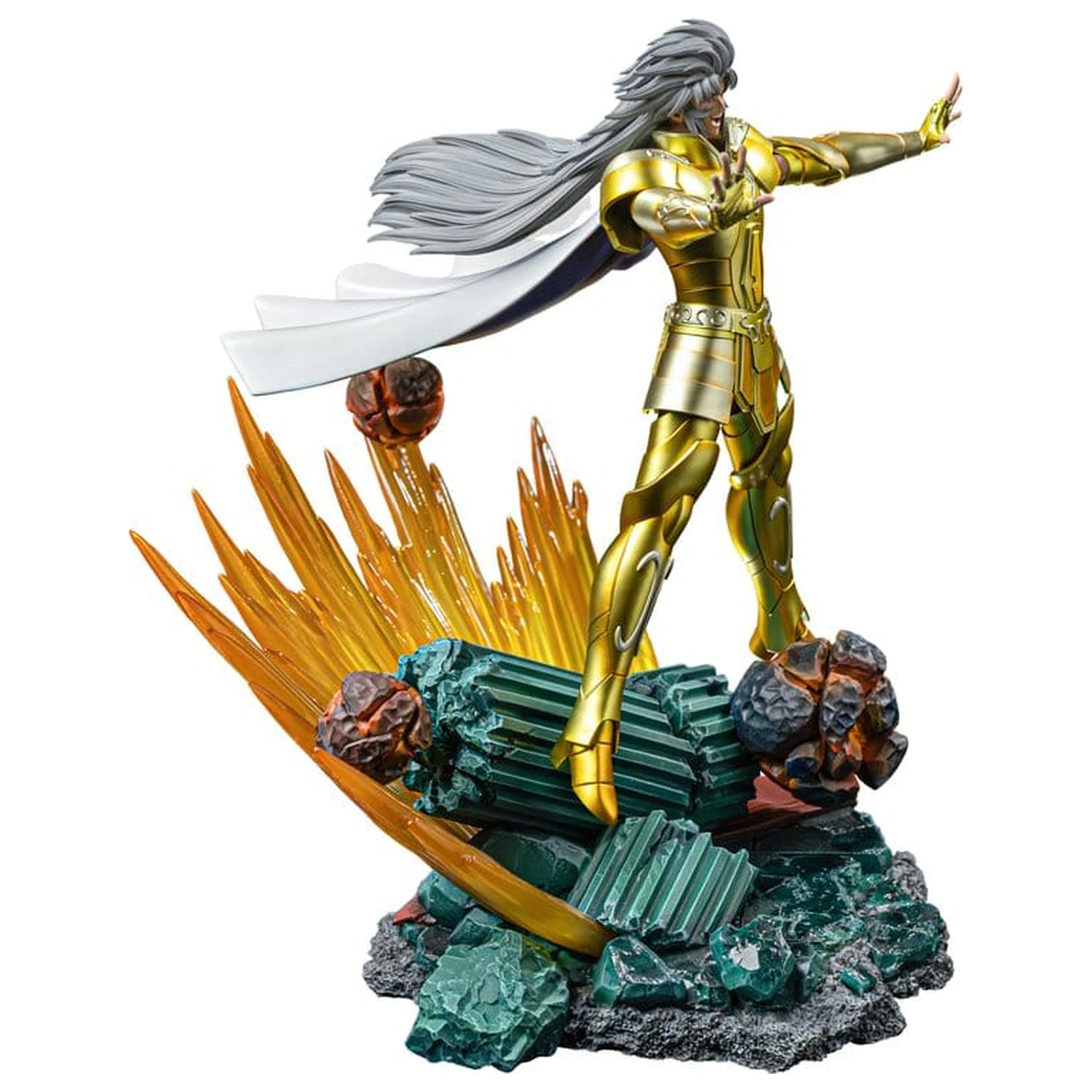 Saint Seiya Art Scale 1/10 Gemini Saga szobor figura 26 cm termékfotó