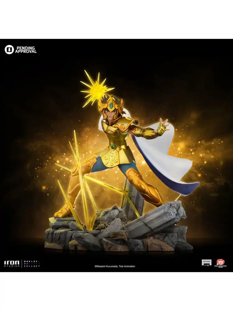 Saint Seiya Art Scale 1/10 Leo Aiolia szobor figura 24 cm termékfotó