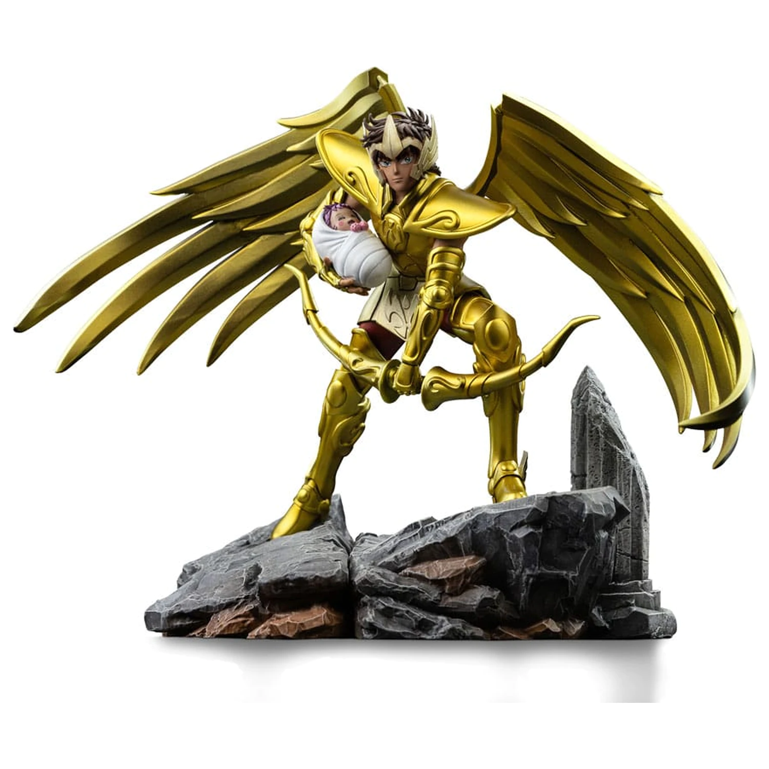 Saint Seiya Art Scale 1/10 Sagittarius Aiolos szobor figura 21 cm  termékfotó