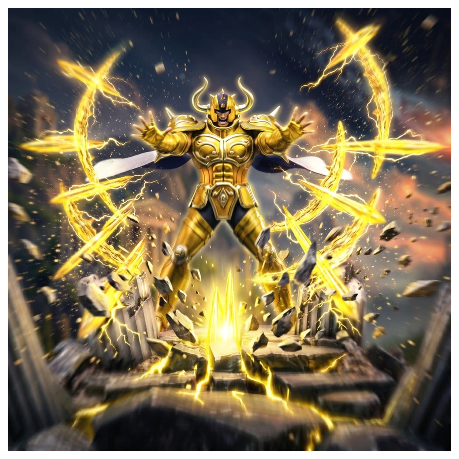 Saint Seiya Art Scale 1/10 Taurus Aldebaran szobor figura 30 cm termékfotó