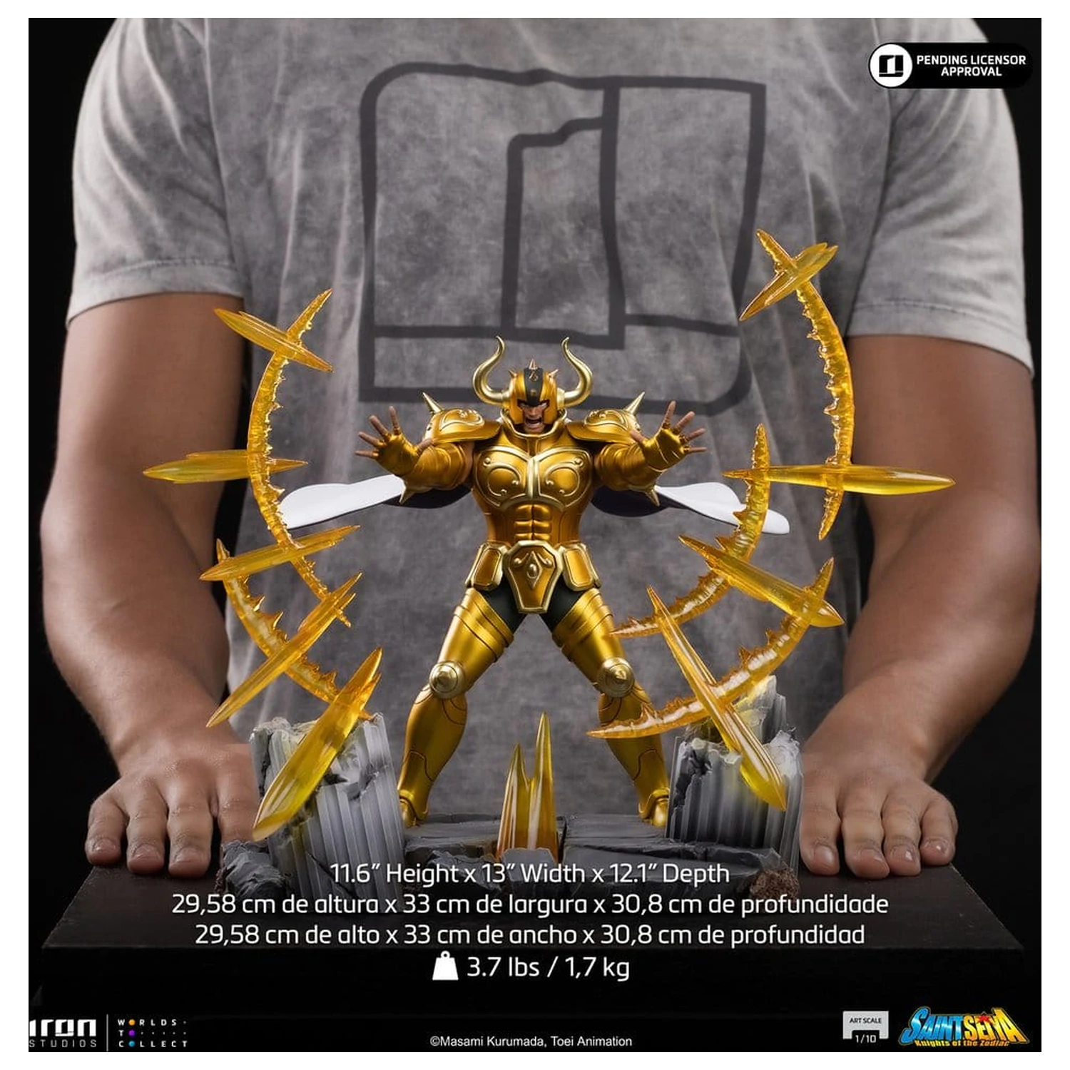 Saint Seiya Art Scale 1/10 Taurus Aldebaran szobor figura 30 cm termékfotó