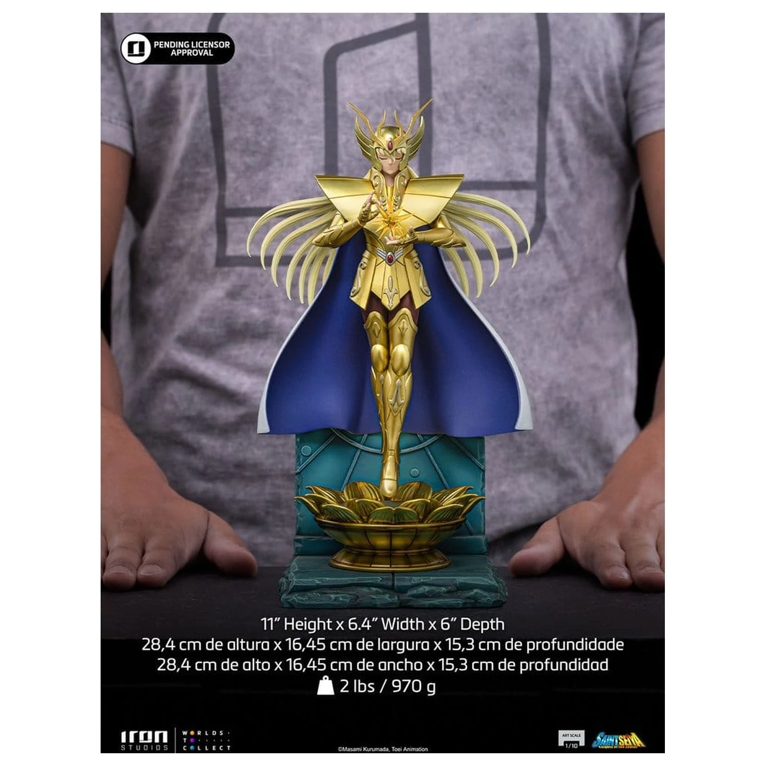 Saint Seiya Art Scale 1/10 Virgo Shaka szobor figura 28 cm termékfotó