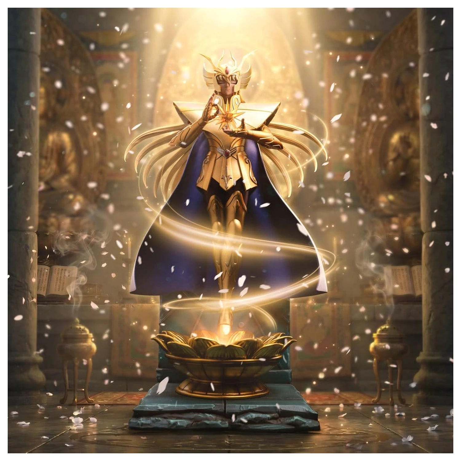 Saint Seiya Art Scale 1/10 Virgo Shaka szobor figura 28 cm termékfotó