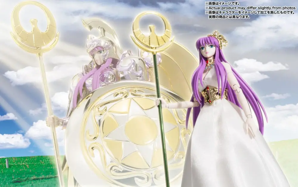 Saint Seiya Saint Cloth Myth Ex Goddess Athena &amp; Saori Kido akciófigura 16 cm termékfotó