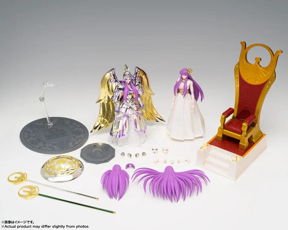 Saint Seiya Saint Cloth Myth Ex Goddess Athena &amp; Saori Kido akciófigura 16 cm termékfotó