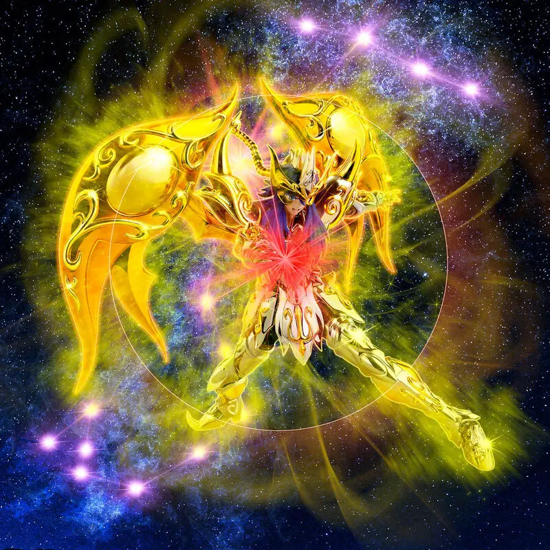 Saint Seiya Soul Of Gold Milo Scorpio New Cloth figura 18cm termékfotó