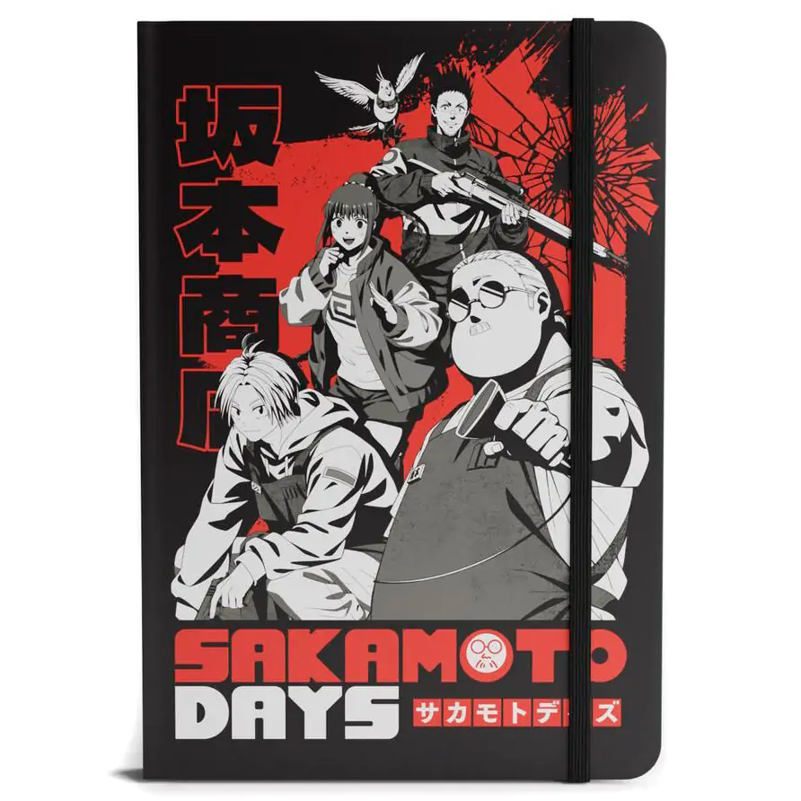 Sakamoto Days A5 jegyzetfüzet termékfotó