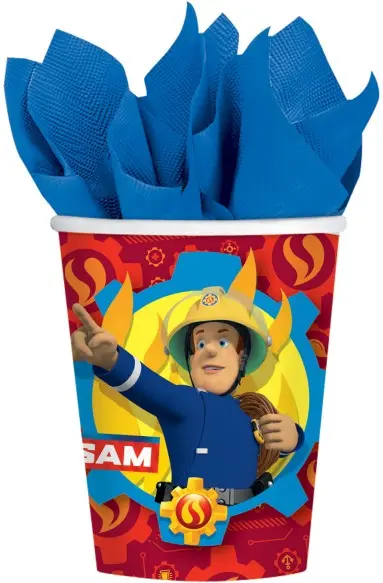 Sam a tűzoltó papír pohár 8 db-os 250 ml termékfotó