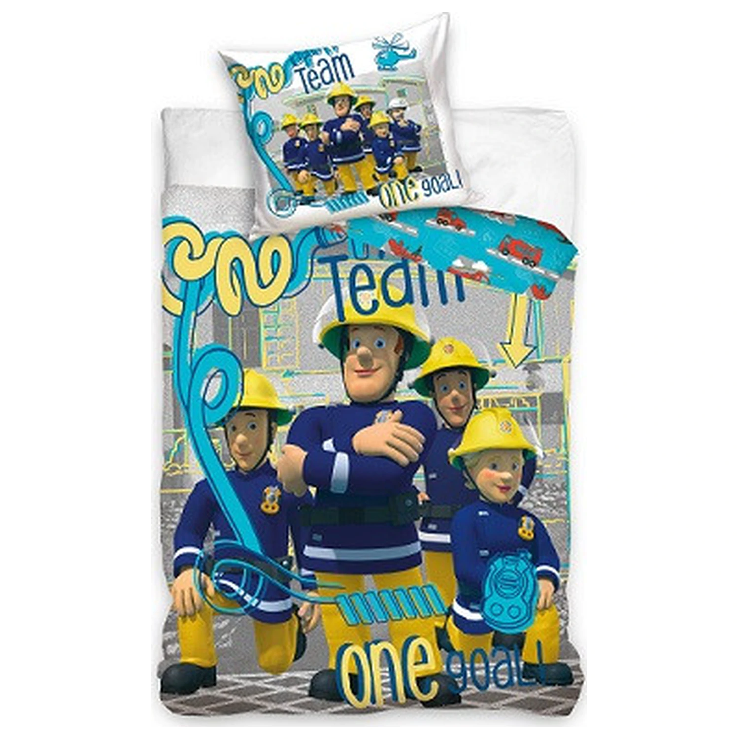Sam a tűzoltó Team Goal ágyneműhuzat termékfotó