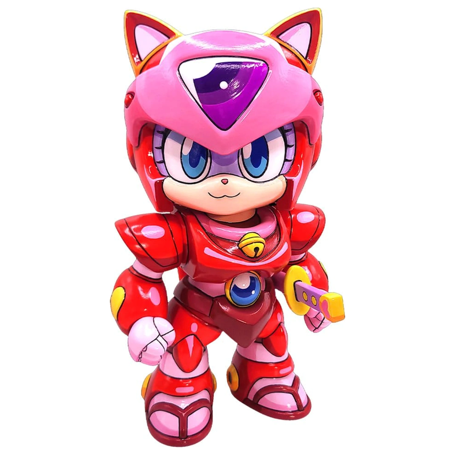 Samurai Pizza Cats Sofubi Addict Vinyl figura Pururun (2nd Color Special Edition) 21 cm termékfotó