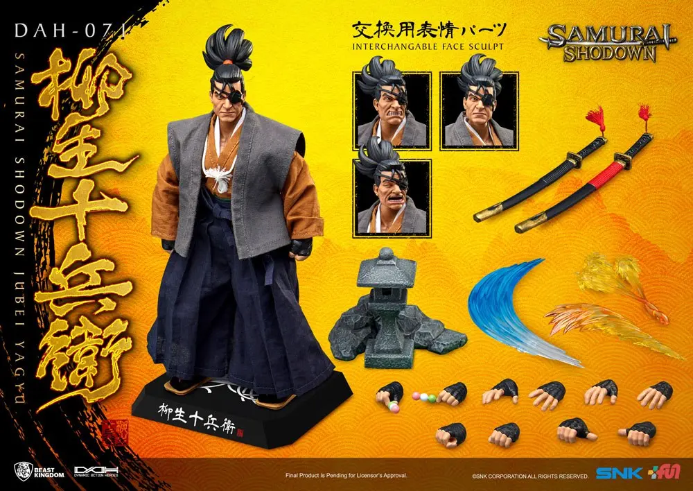 Samurai Shodown Dynamic 8ction Heroes 1/9 Jubei Yagyu akciófigura 21 cm termékfotó